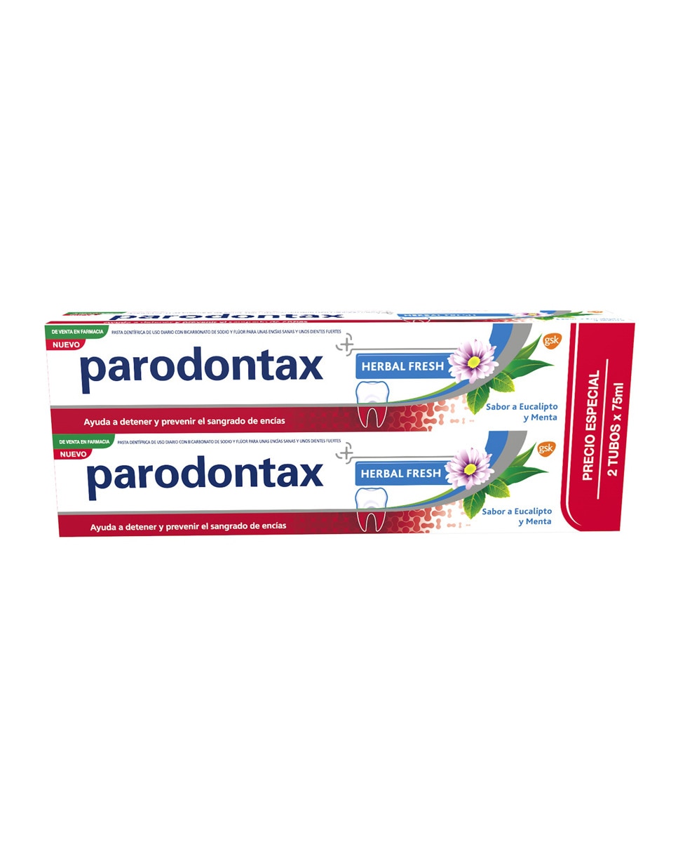 Parodontax - Duplo Pasta Dentífrica Parodontax Herbal Fresh.