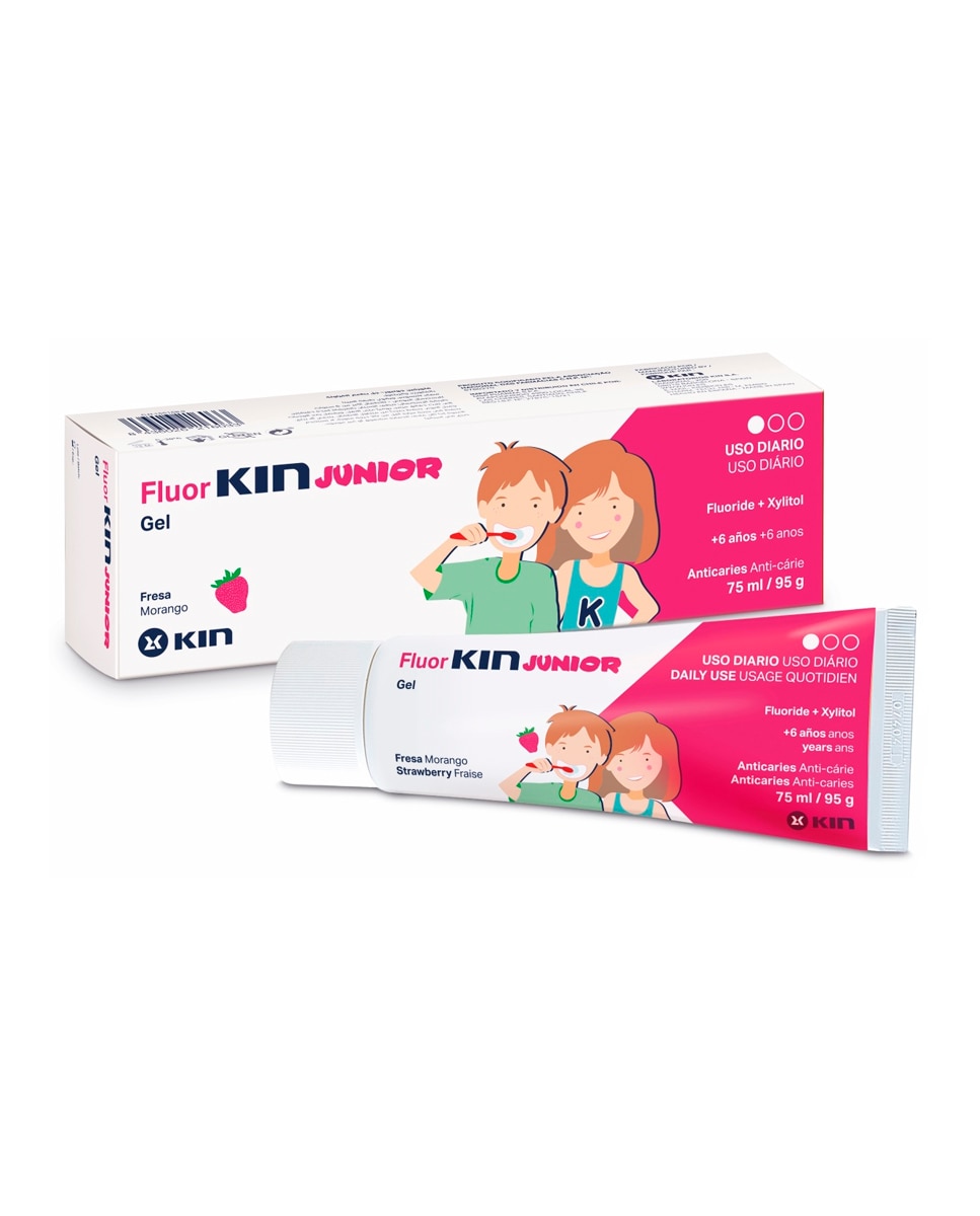 Kin - Gel Dentífrico FluorKin Fresa 75 ml Kin.