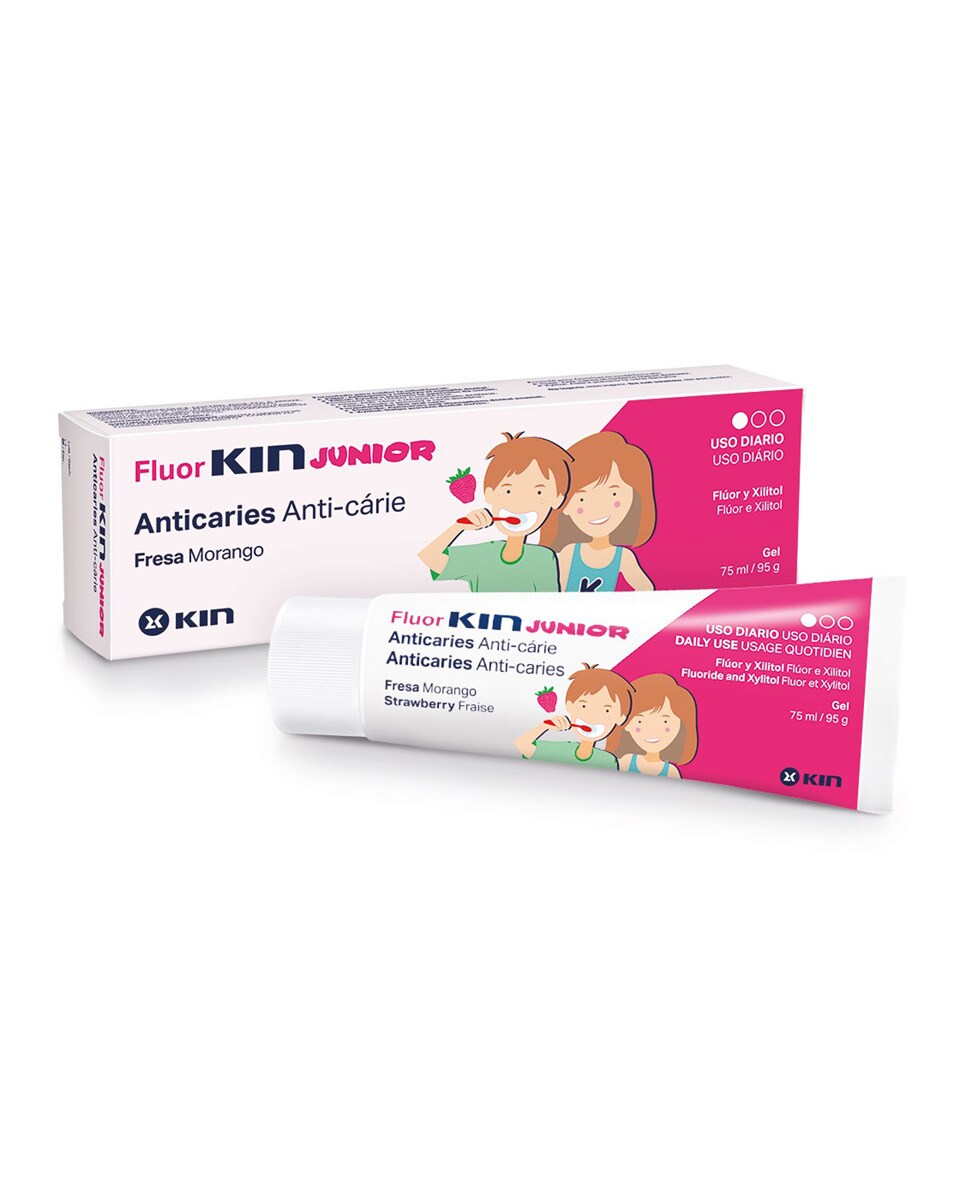 Gel Dentífrico FluorKin Fresa Kin - 75 ml 2
