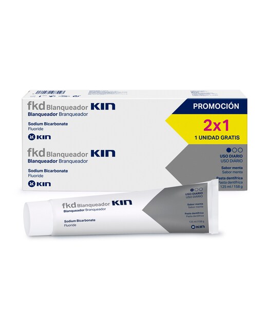Imagen 0 de Pack Pasta Dentífrica Blanqueadora 2x125 ml Kin