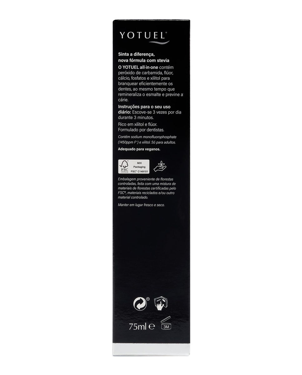 Pasta dentífrica blanqueadora All in One Wintergreen Yotuel - 75 ml 4