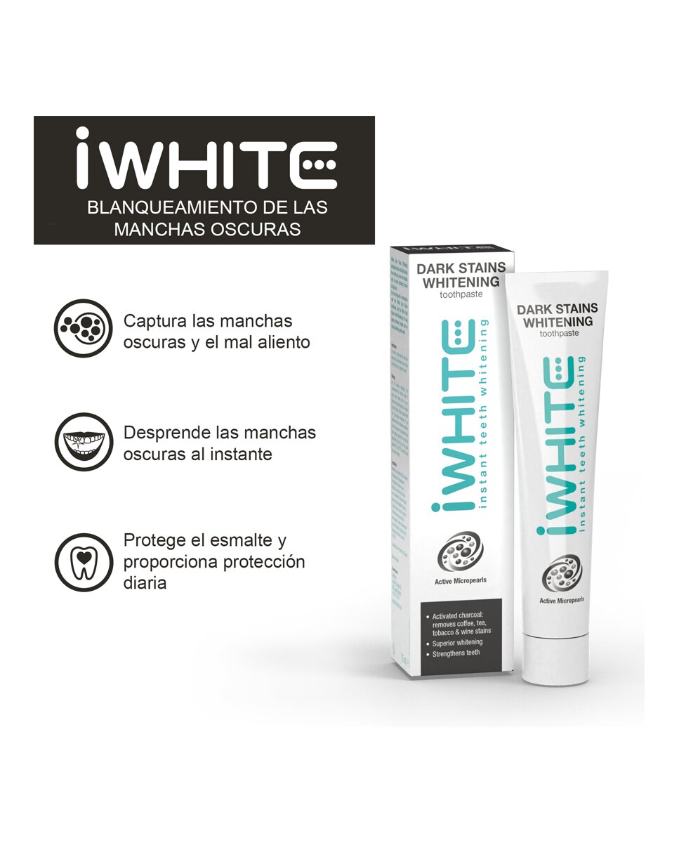 Imagen 3 de Pasta Dental Manchas oscuras iWhite