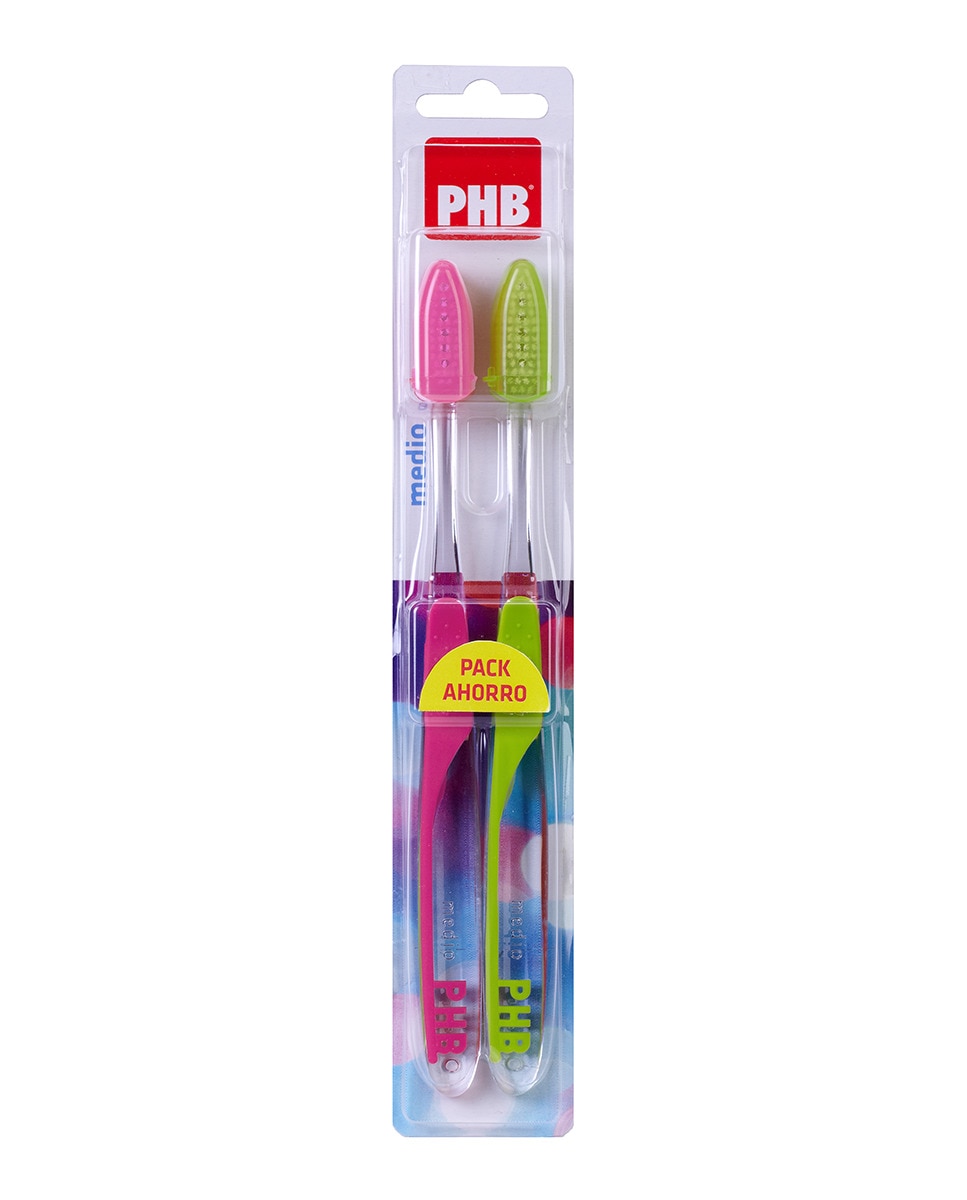 PHB - Cepillo Dental Plus Medio Duplo V2 PHB.