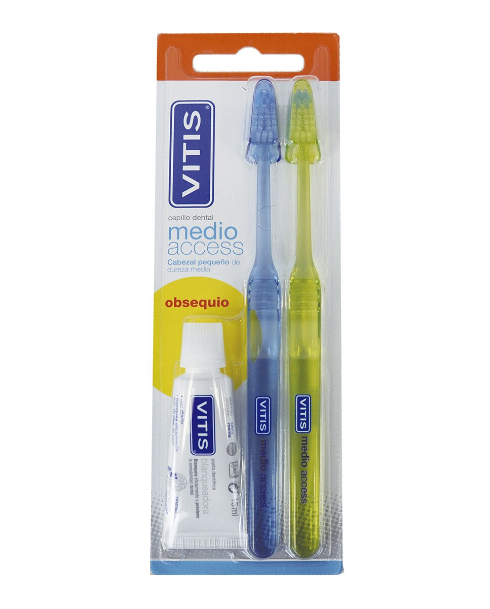 Imagen 0 de Duplo Cepillo dental Access Medio Vitis