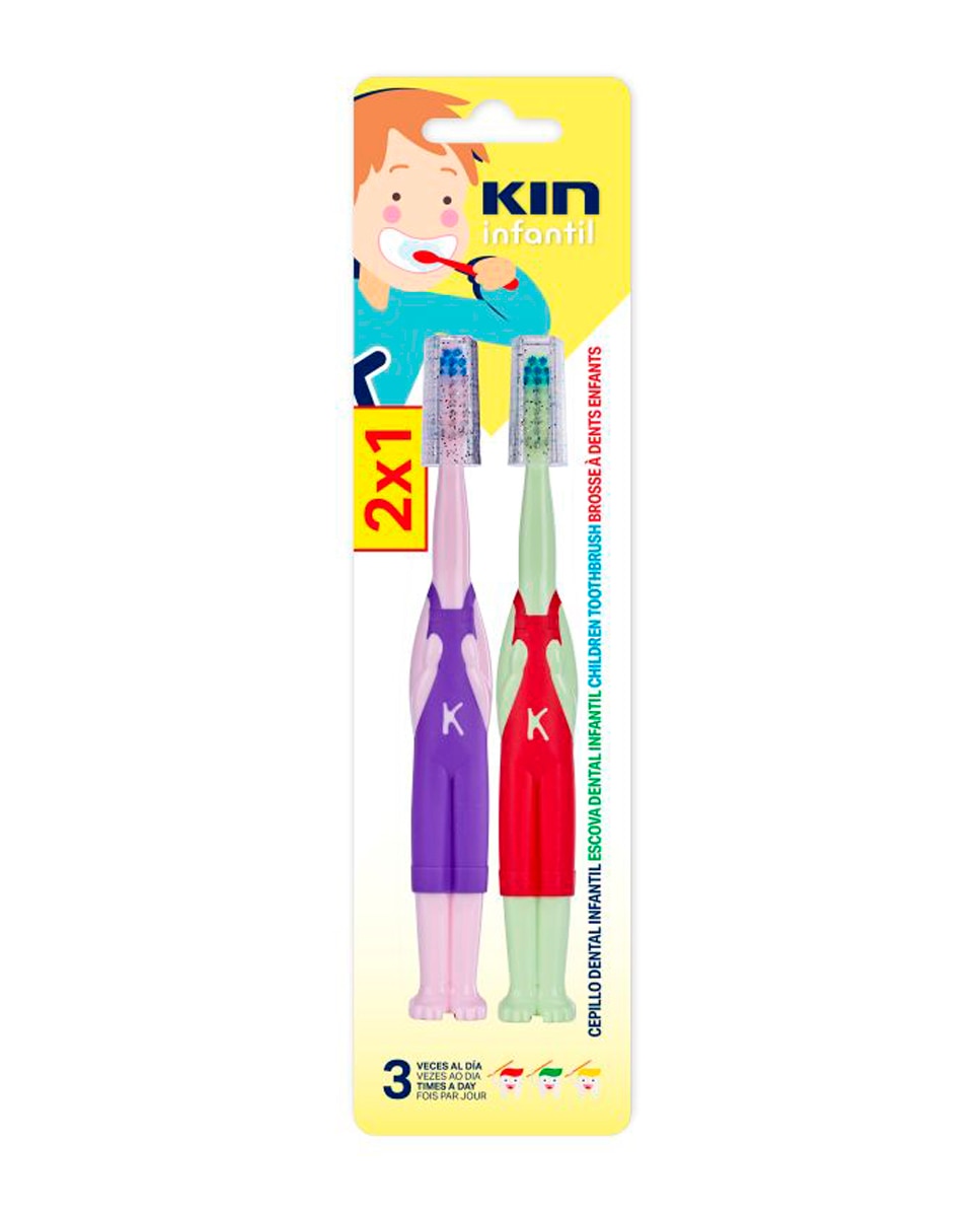 Kin - Pack Cepillo Dental Infantil 2 unid Kin.