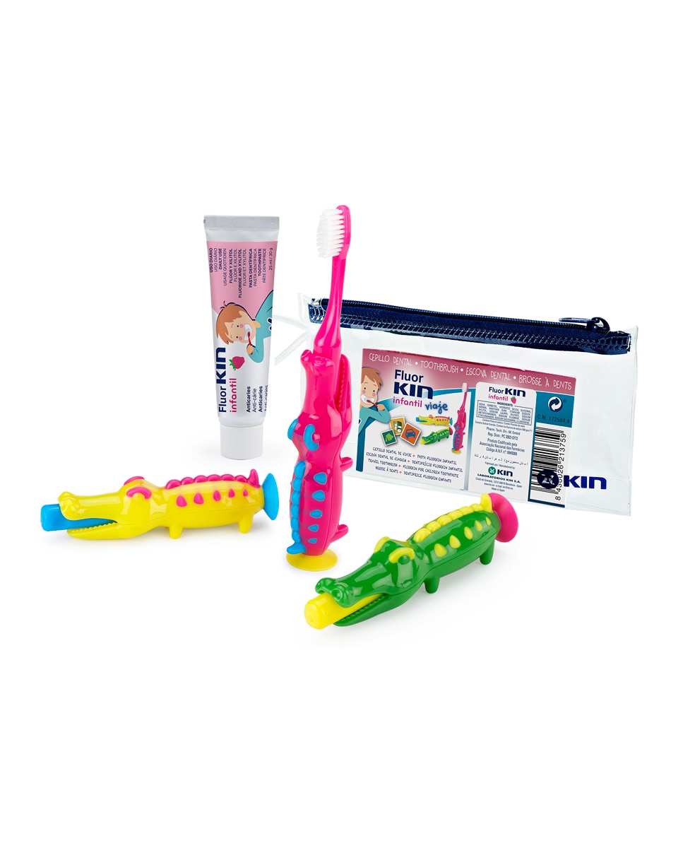 Kin - Pack Cepillo Dental Cocodrilo Viaje Kin.