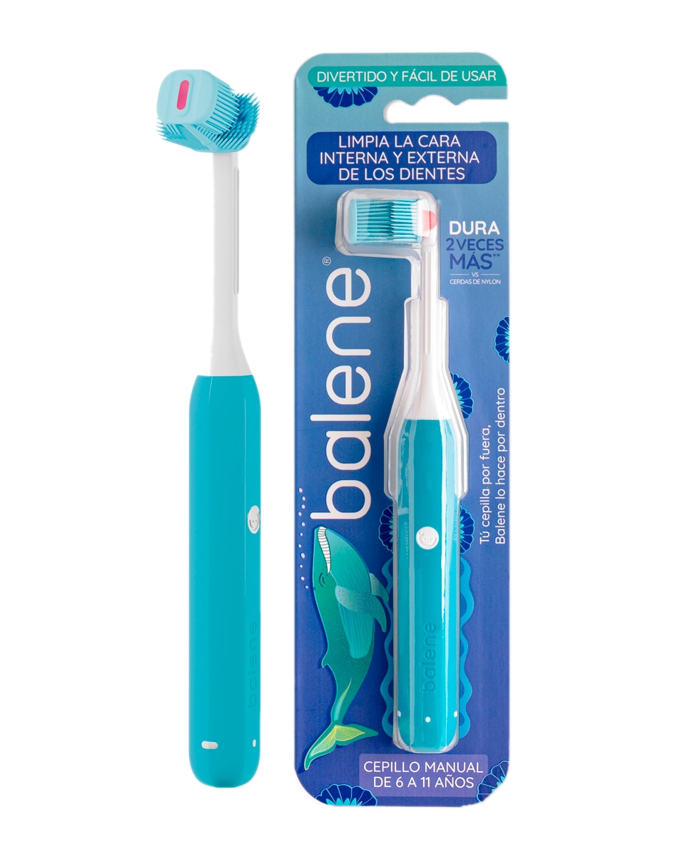 Imagen 0 de Cepillo dental Balene Junior Azul Balene