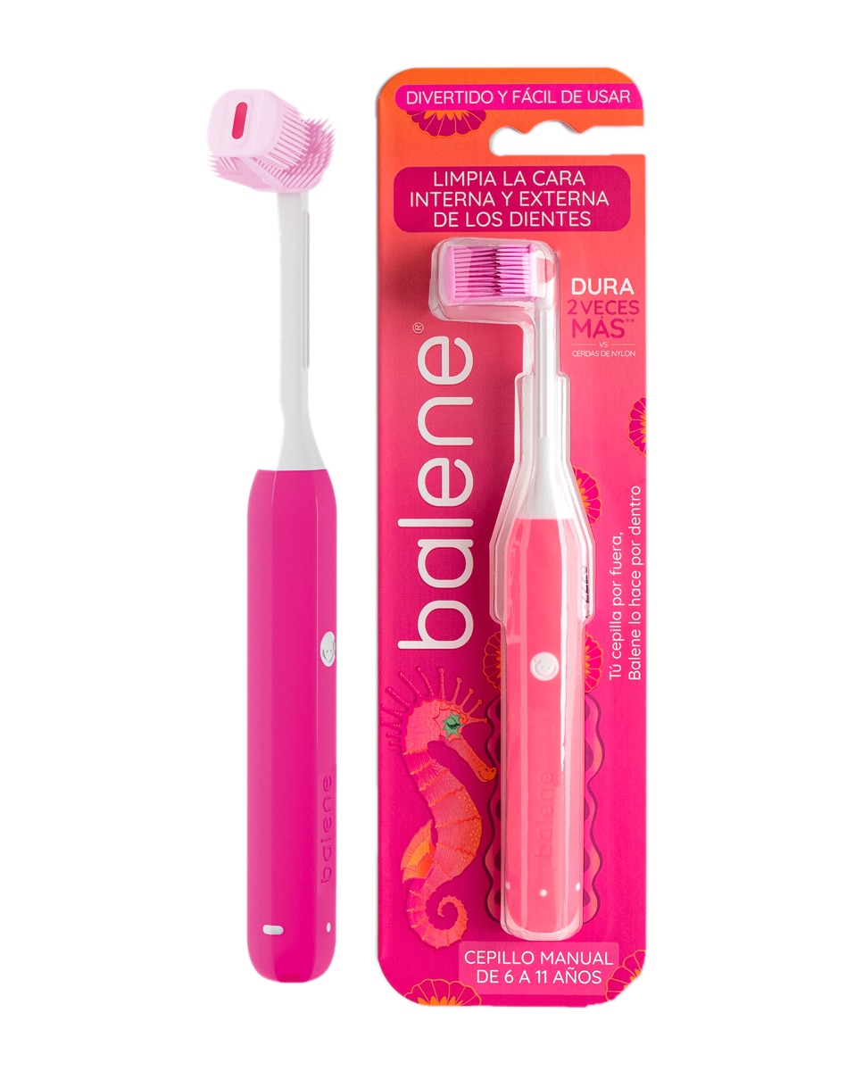 Imagen 0 de Cepillo dental Balene Junior Fucsia Balene