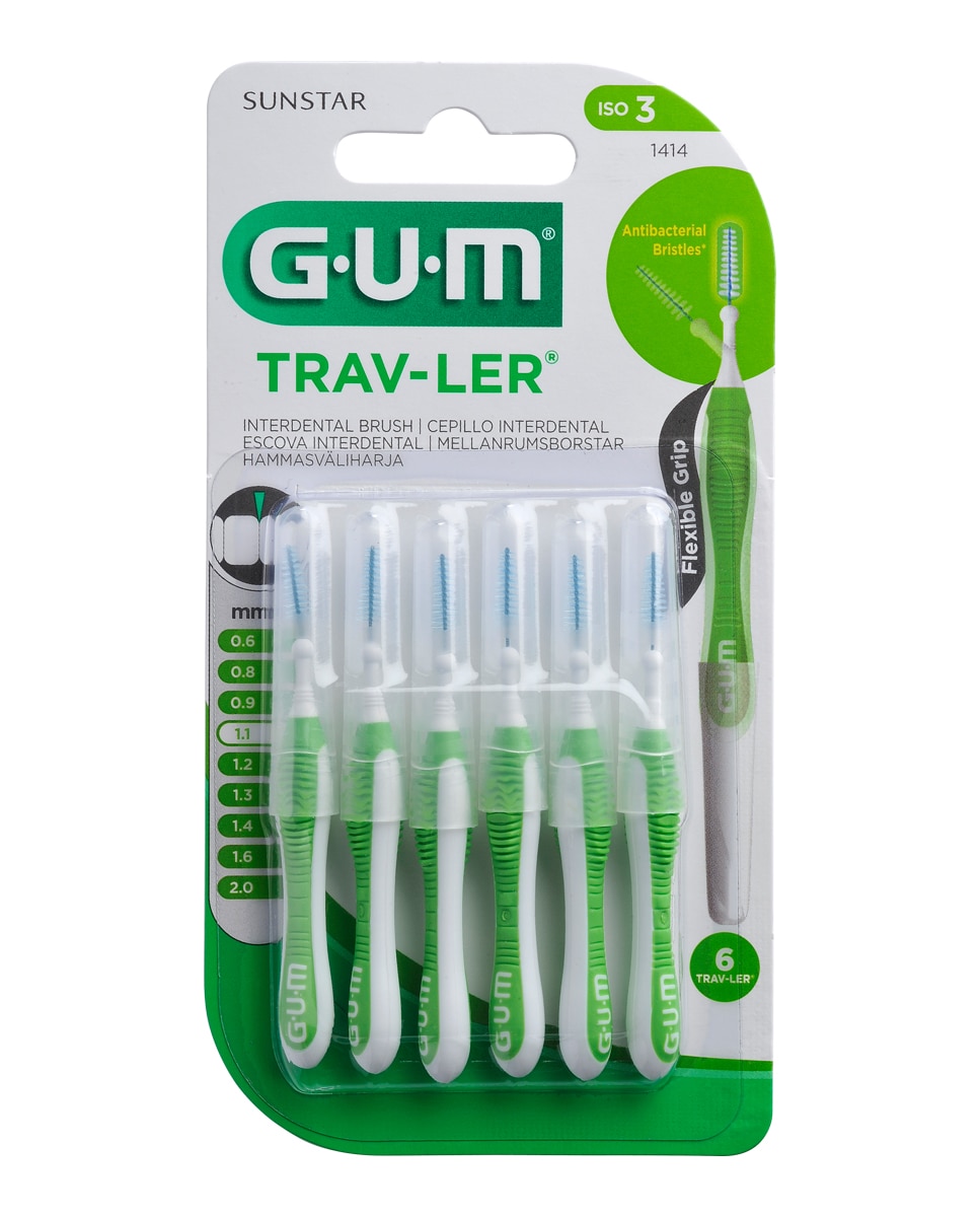 Gum - Cepillo interdental Trav-ler 1,1 mm Gum.