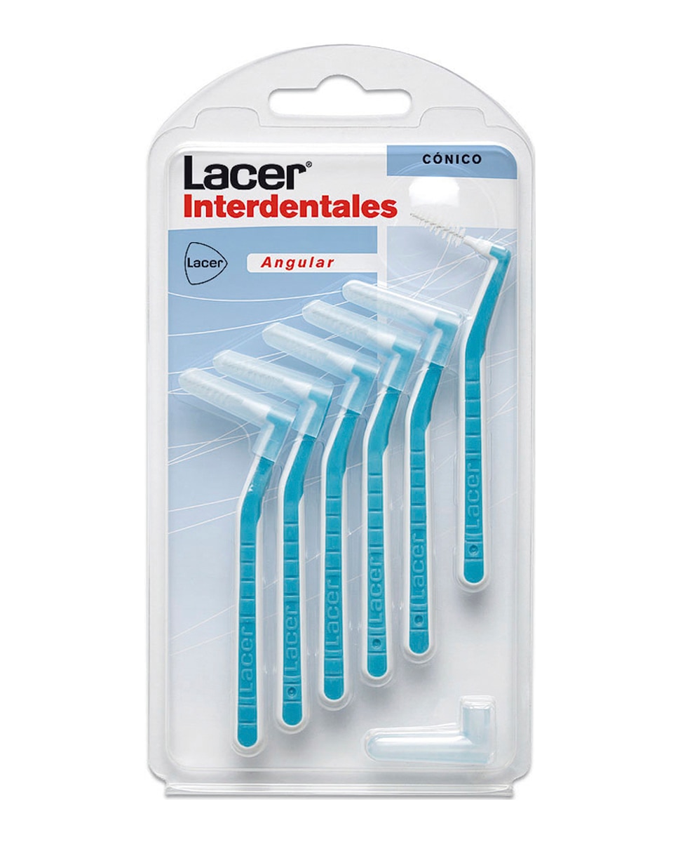Lacer - 6 Cepillos Interdentales Cónico Angular Lacer.