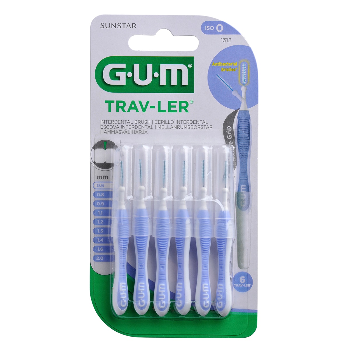 Gum - Cepillo interdental Trav-ler 0,6 mm Gum.