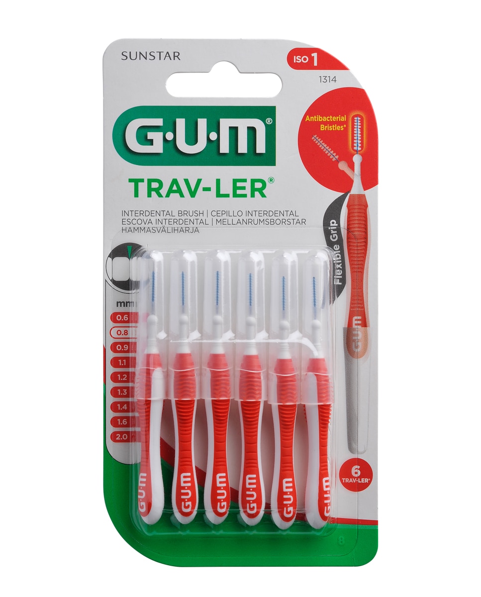 Gum - Cepillo interdental Trav-ler 0,8 mm Gum.