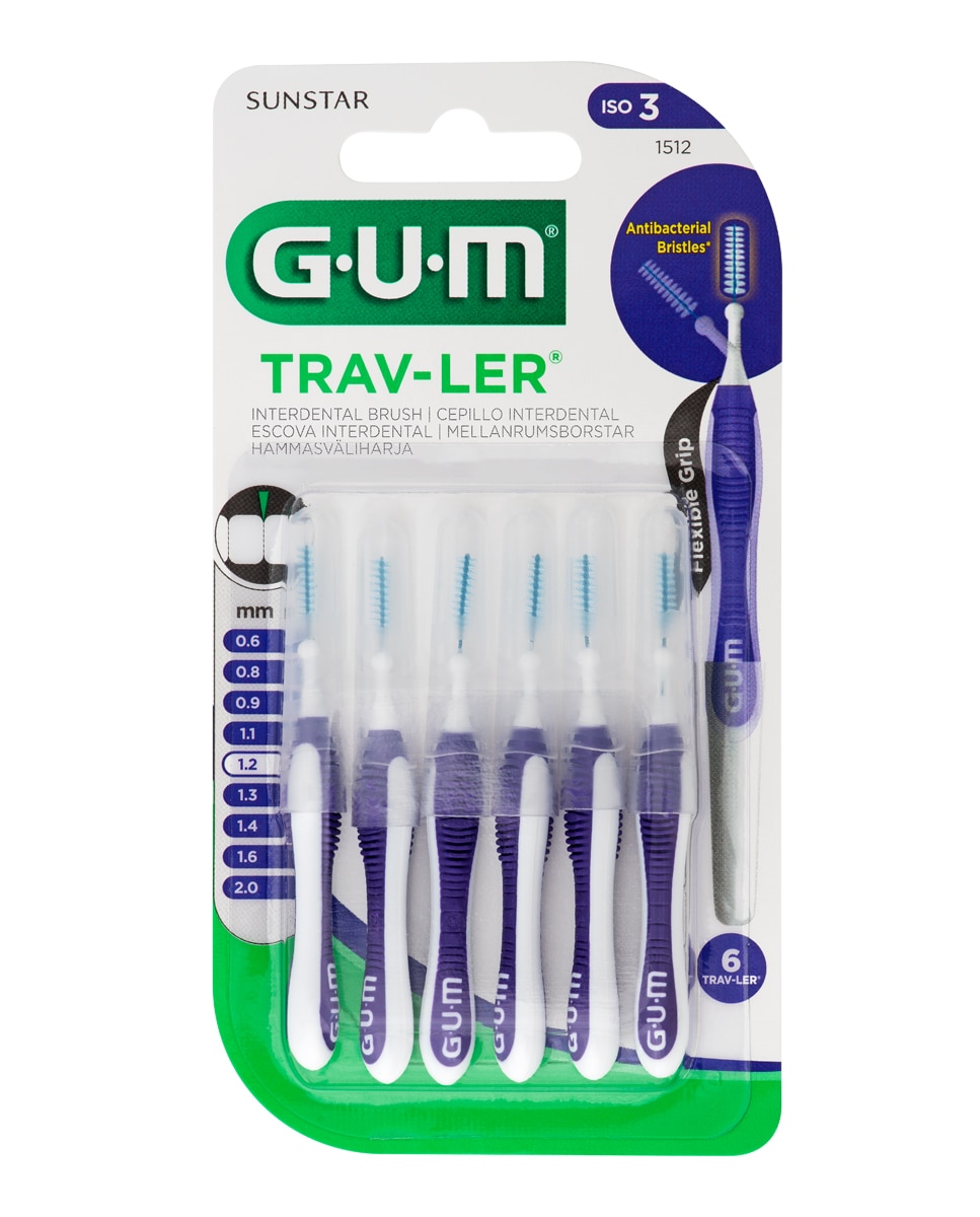 Gum - Cepillo interdental Trav-ler 1,2 mm Gum.