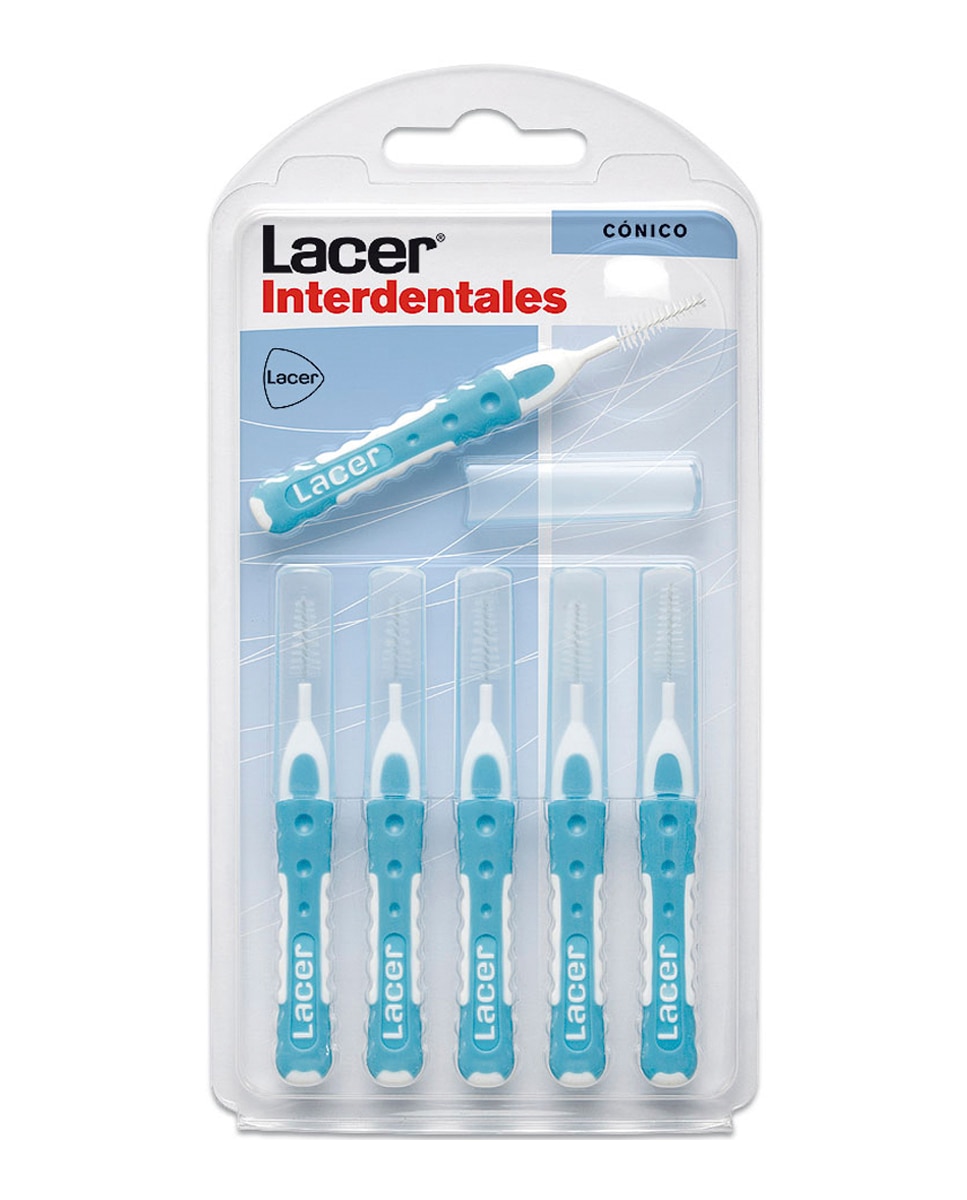 Lacer - 6 Cepillos Interdentales Recto Cónico Lacer.