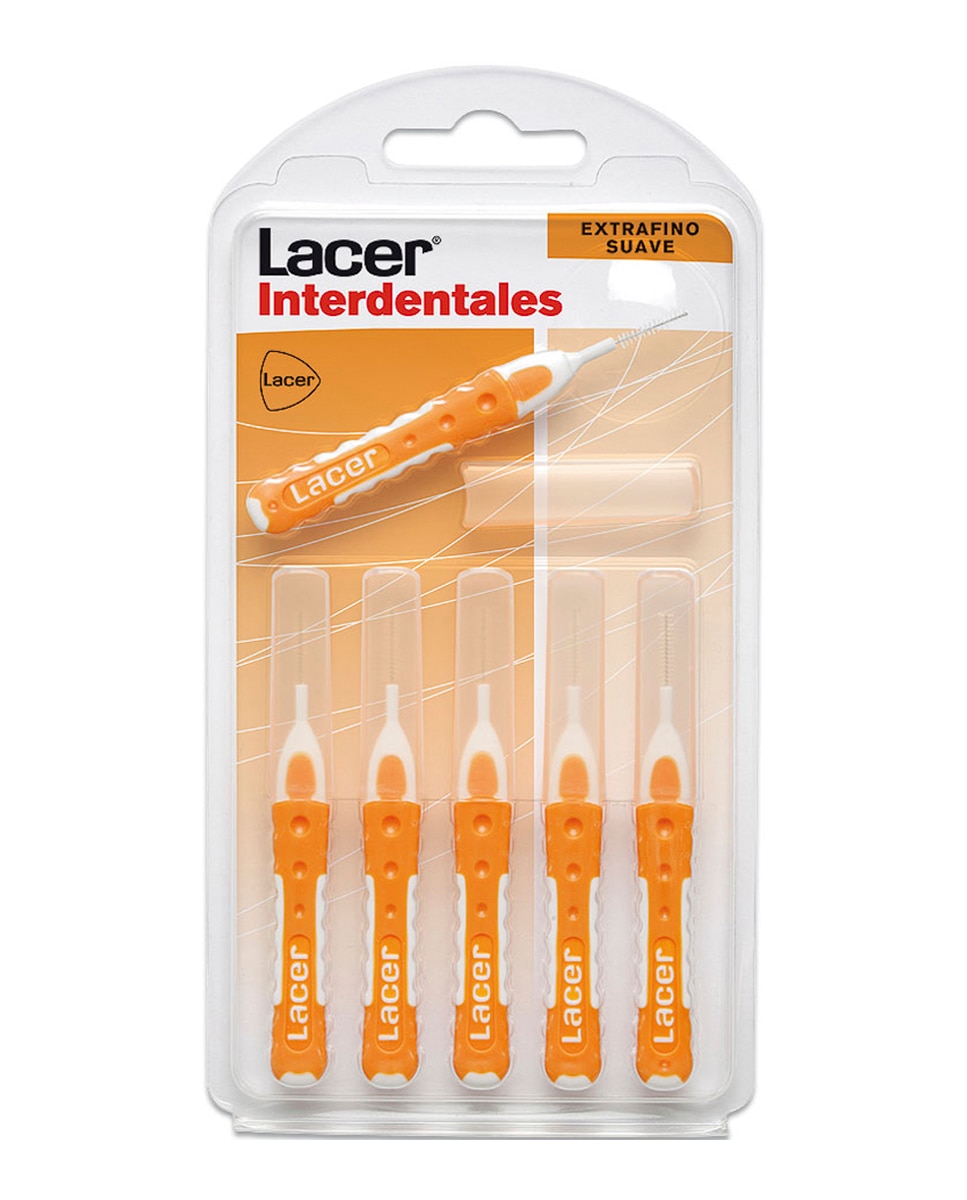 Lacer - 6 Cepillos Interdentales Recto Suave Lacer.