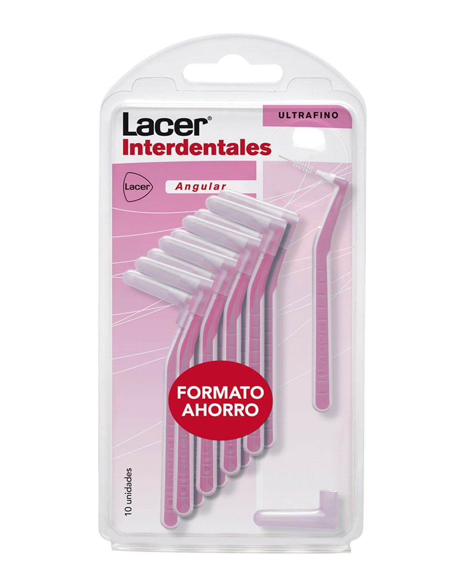 Lacer - 10 Cepillos Interdentales Ultrafino Angular Lacer.