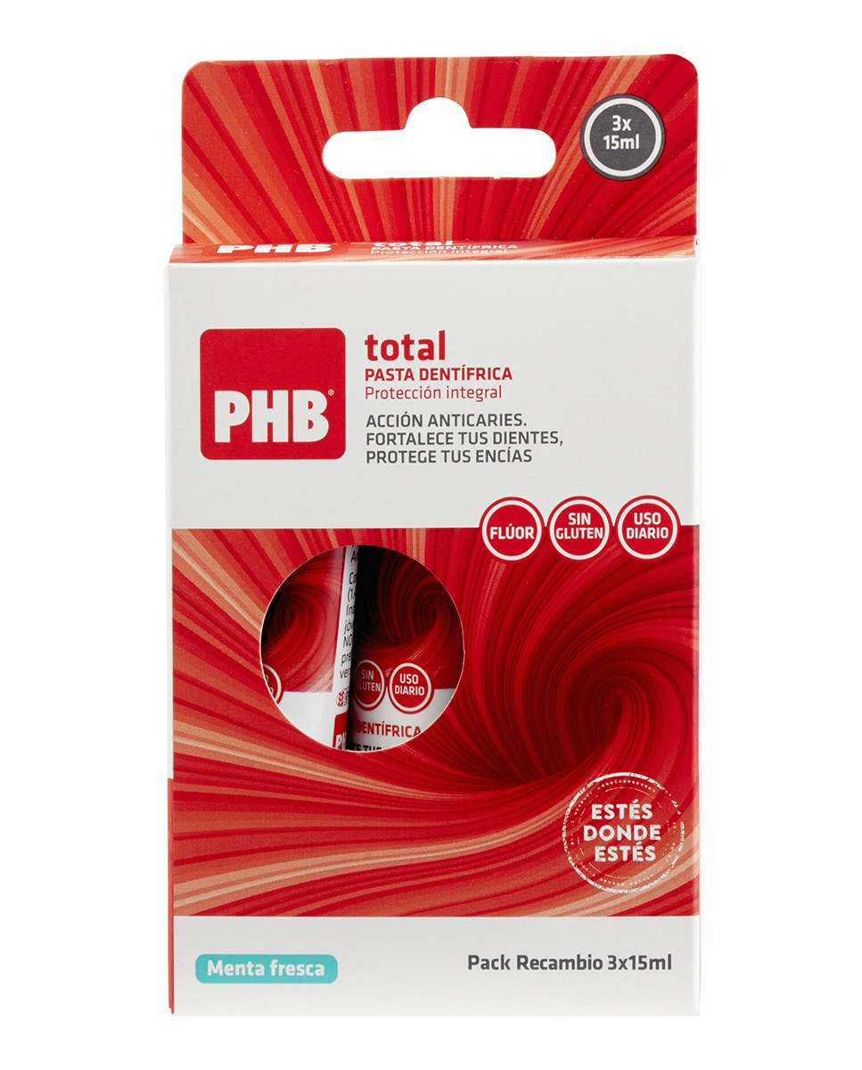 PHB - Pack 3 pastas de dientes Anticaries PHB.