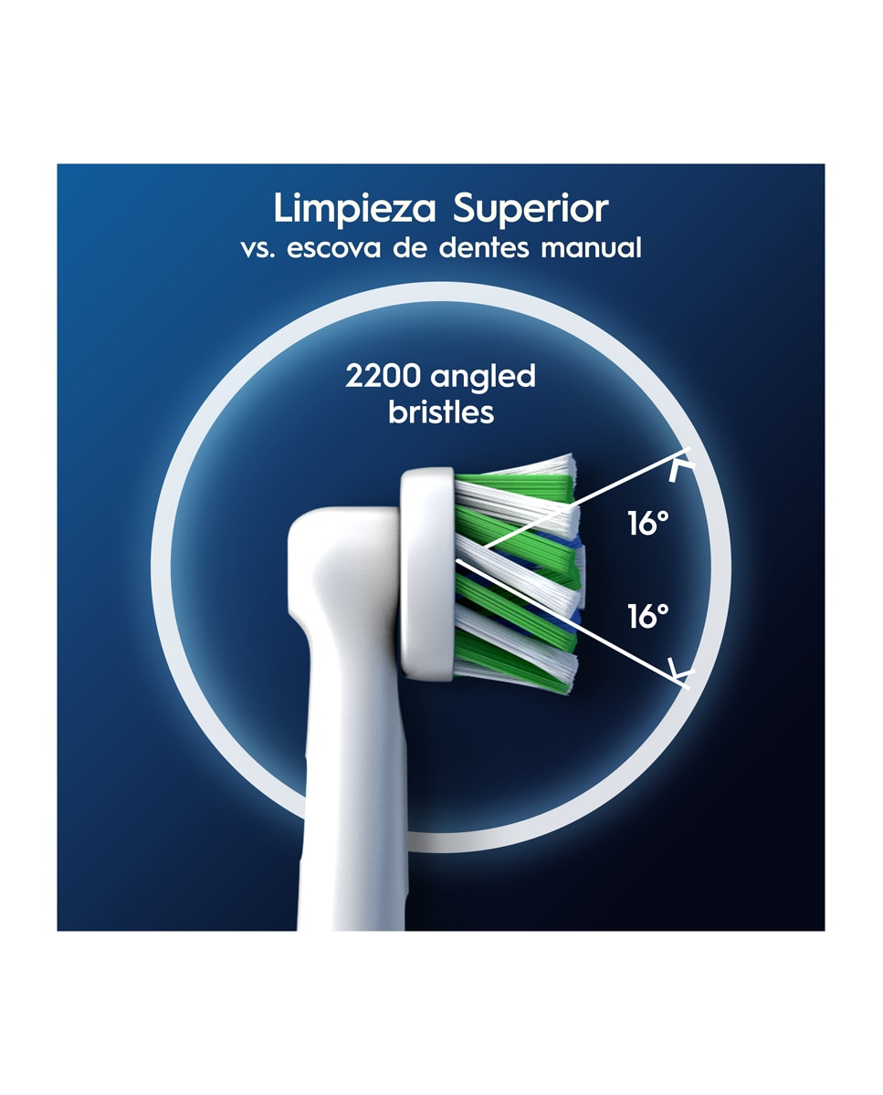 Pack de 6 Cabezales de Recambio Pro Cross Action Oral-B Pro 4