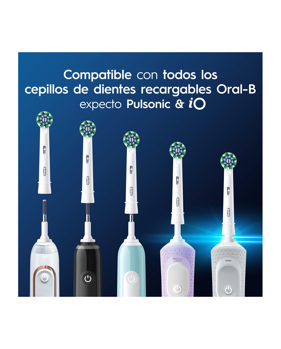 Pack de 6 Cabezales de Recambio Pro Cross Action Oral-B Pro 5