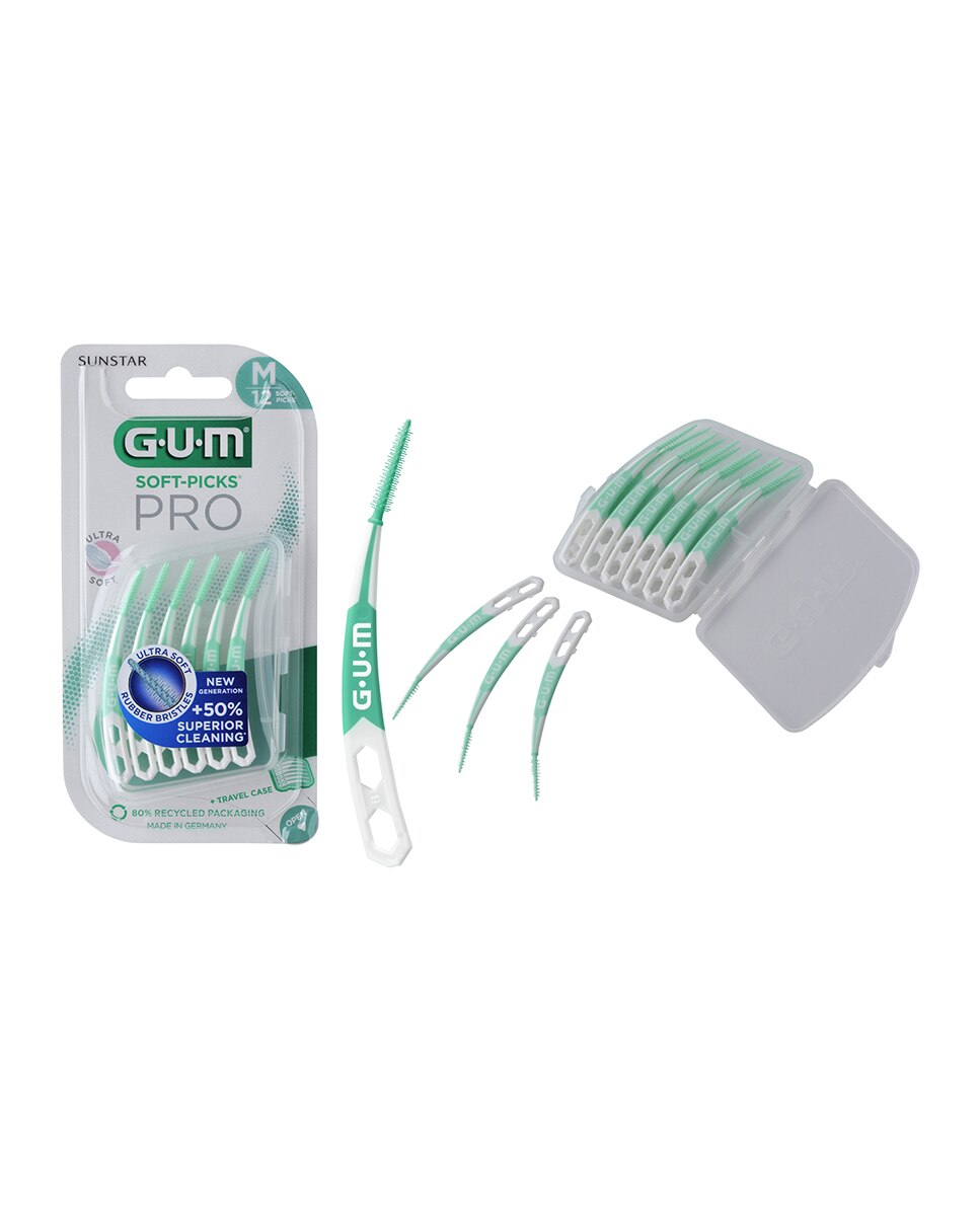 Pack Regalo Cepillo Sónico Sensibilidad: Gum® Sonic Sensitive + 2 Recambios + Interdentales Gum® 4