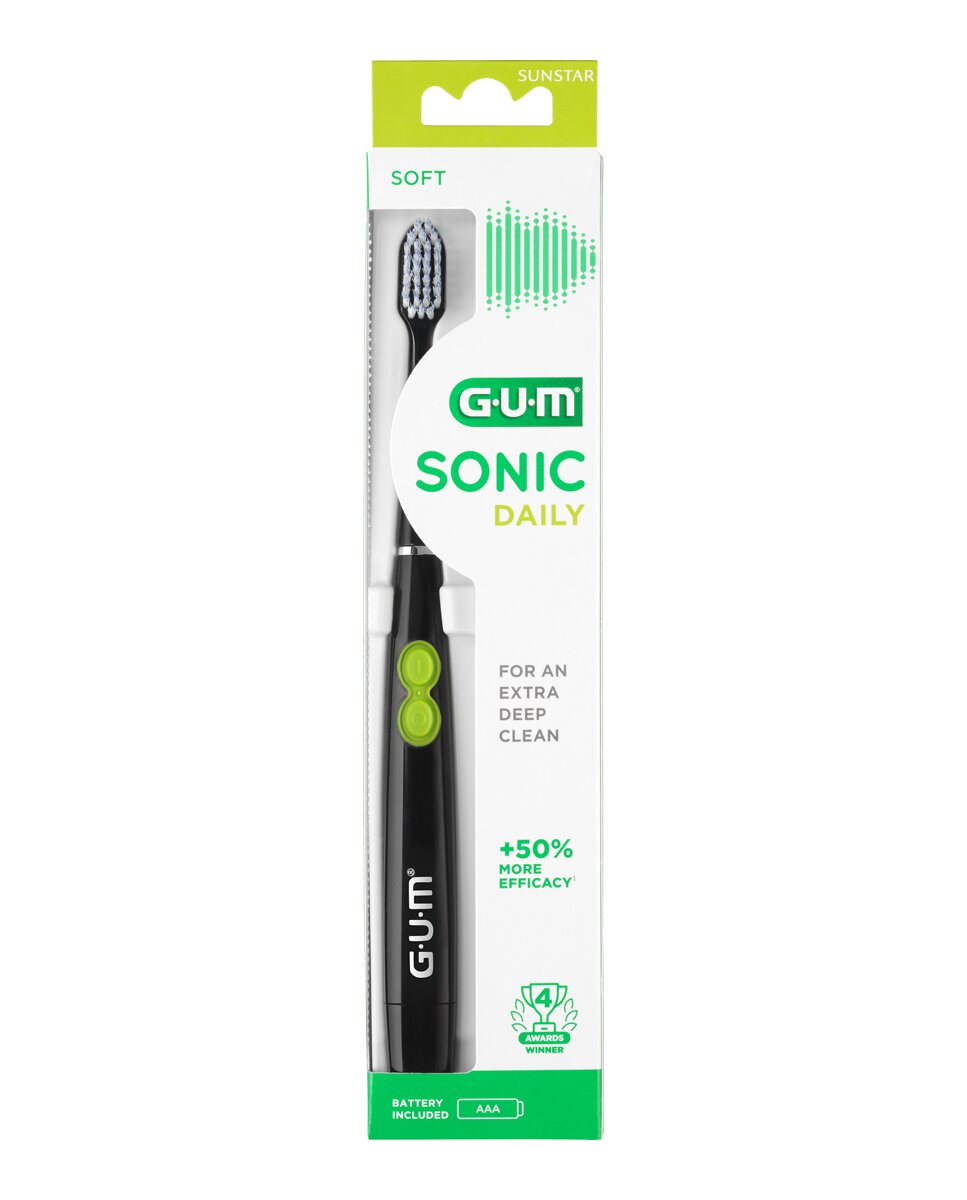 Gum - Cepillo Sónico Sonic Daily Negro Gum.