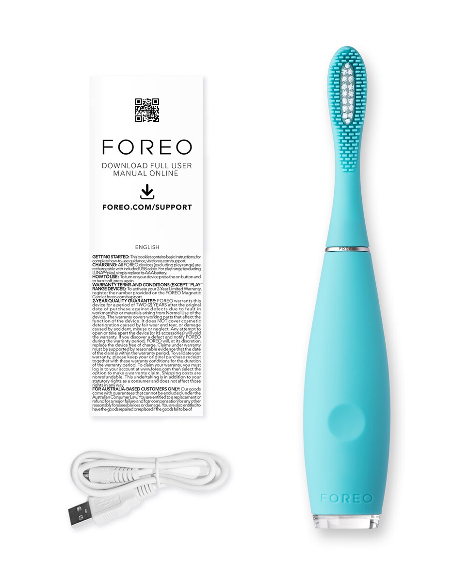 ISSA kids Cepillo de dientes sónico para niños de 5 a 12 años True Blue Pony FOREO - True Blue Pony True Blue Pony-3