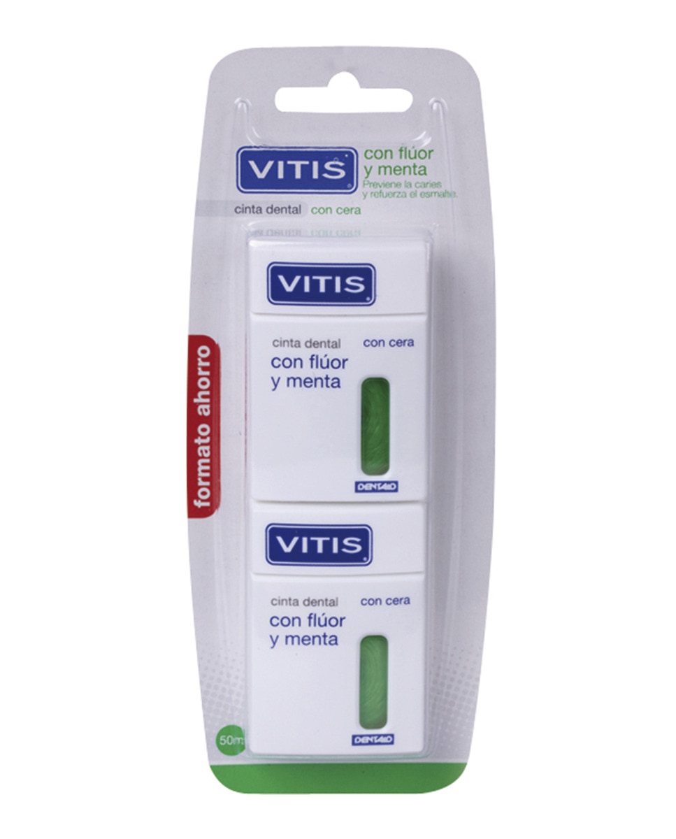 Imagen 0 de Pack Cinta Dental con Flúor y Menta con Cera Vitis