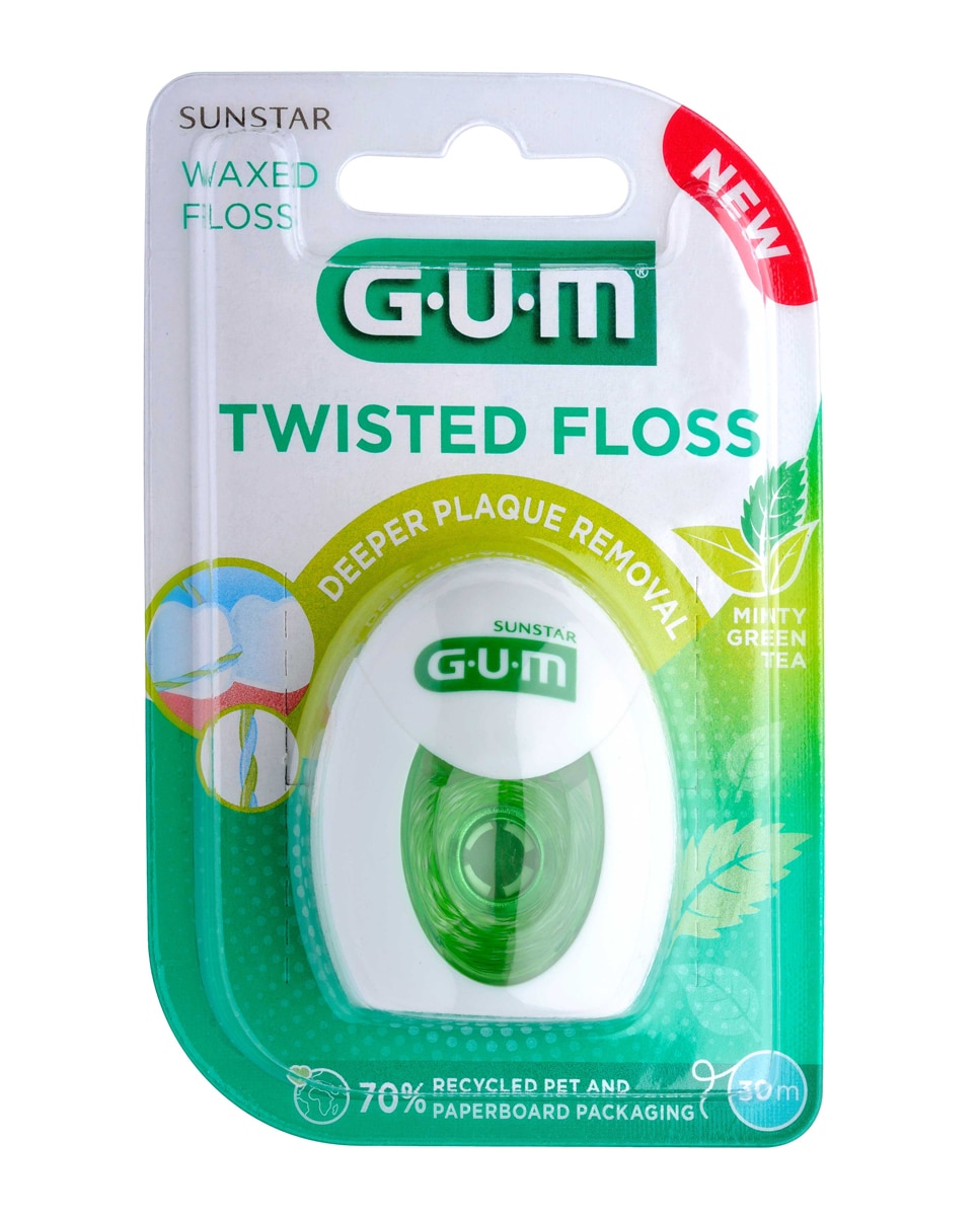 Gum - Seda Trenzada Twisted Sabor Té Verde Gum.