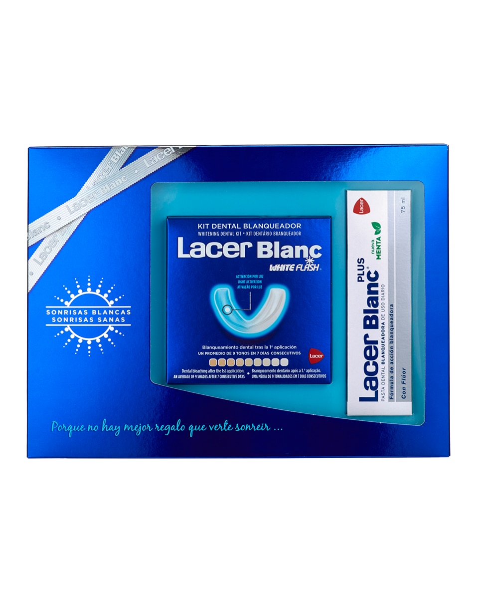 Lacer - Kit Dental Blanqueador Lacerblanc White Flash.