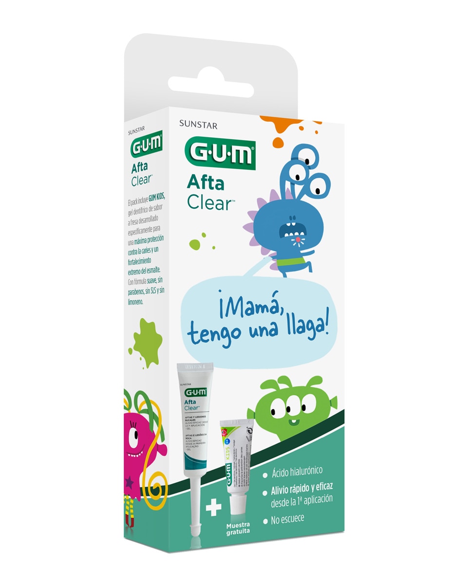Pack Gel aftas infantil Aftaclear Gum 1