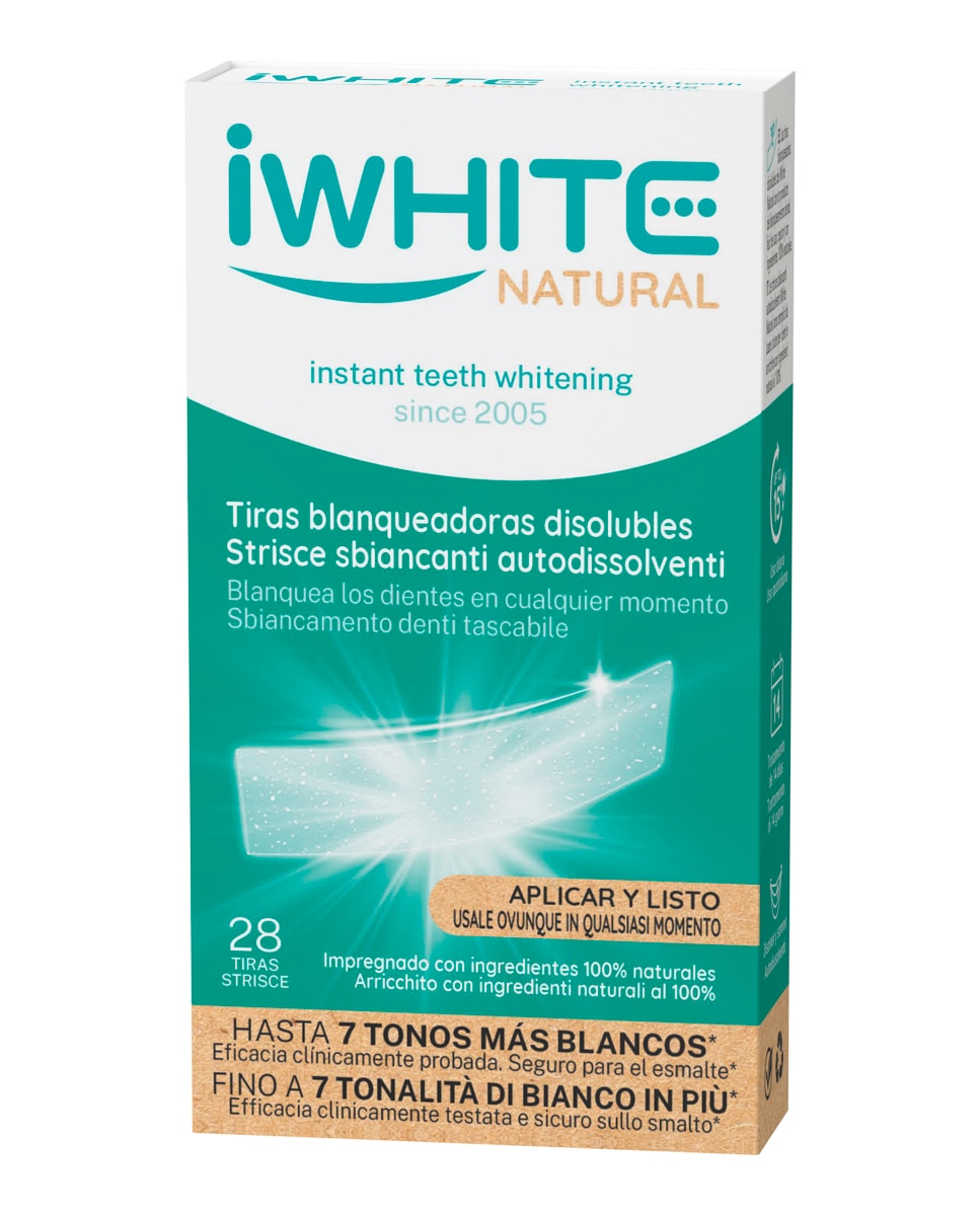 iWHITE - Tiras Blanqueadoreas Natural Iwhite.