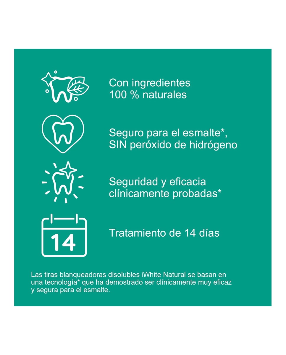Imagen 4 de Tiras Blanqueadoreas Natural Iwhite