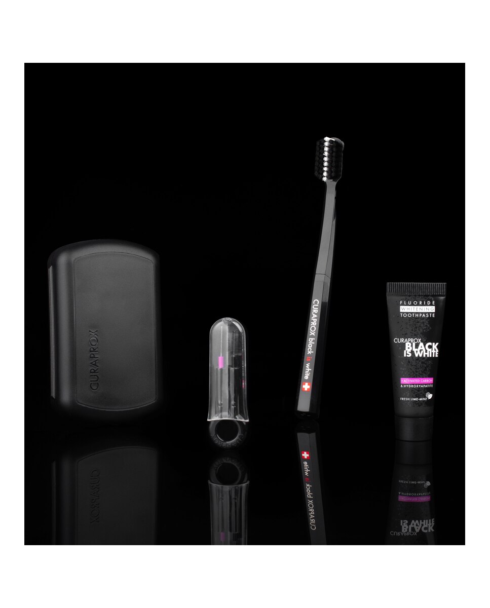 Pack De Viaje Black Is White Curaprox 4