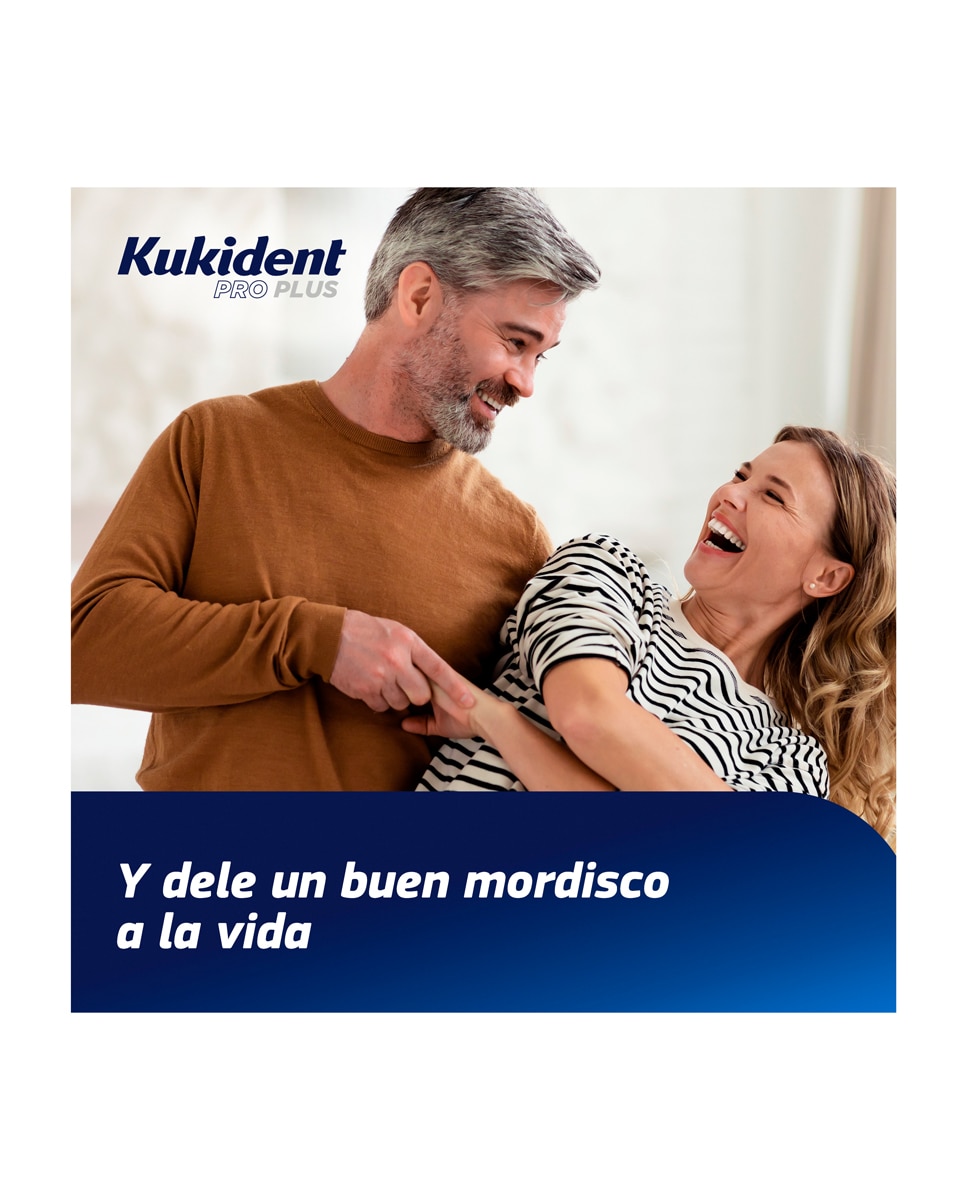 Imagen 6 de Adhesivo para prótesis dentales Plus Doble Acción 60 g Kukident - 60 g