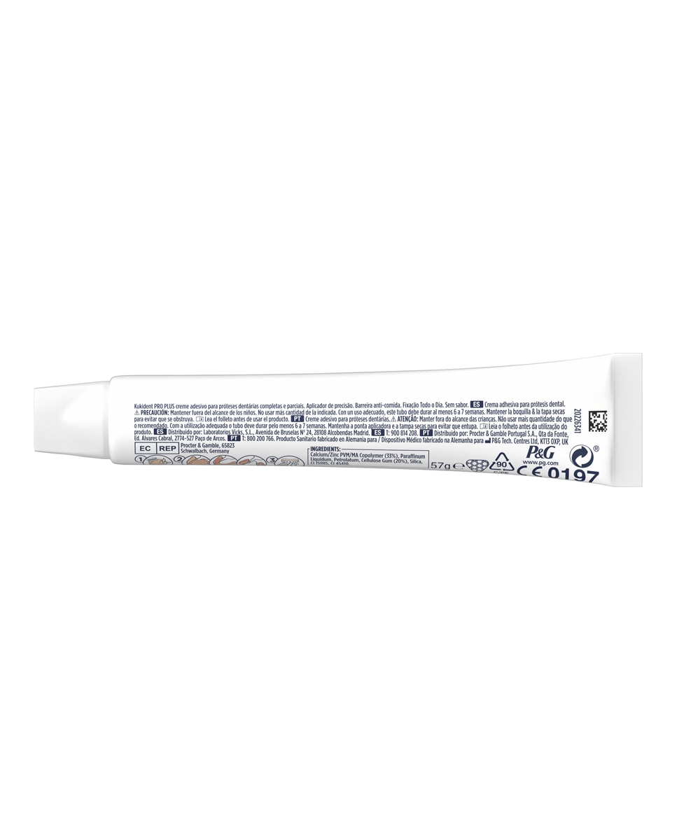 Imagen 5 de Crema Adhesiva Para Prótesis Dentales Efecto Sellado Sabor Neutro 57 g Pro Kukident - 57 g