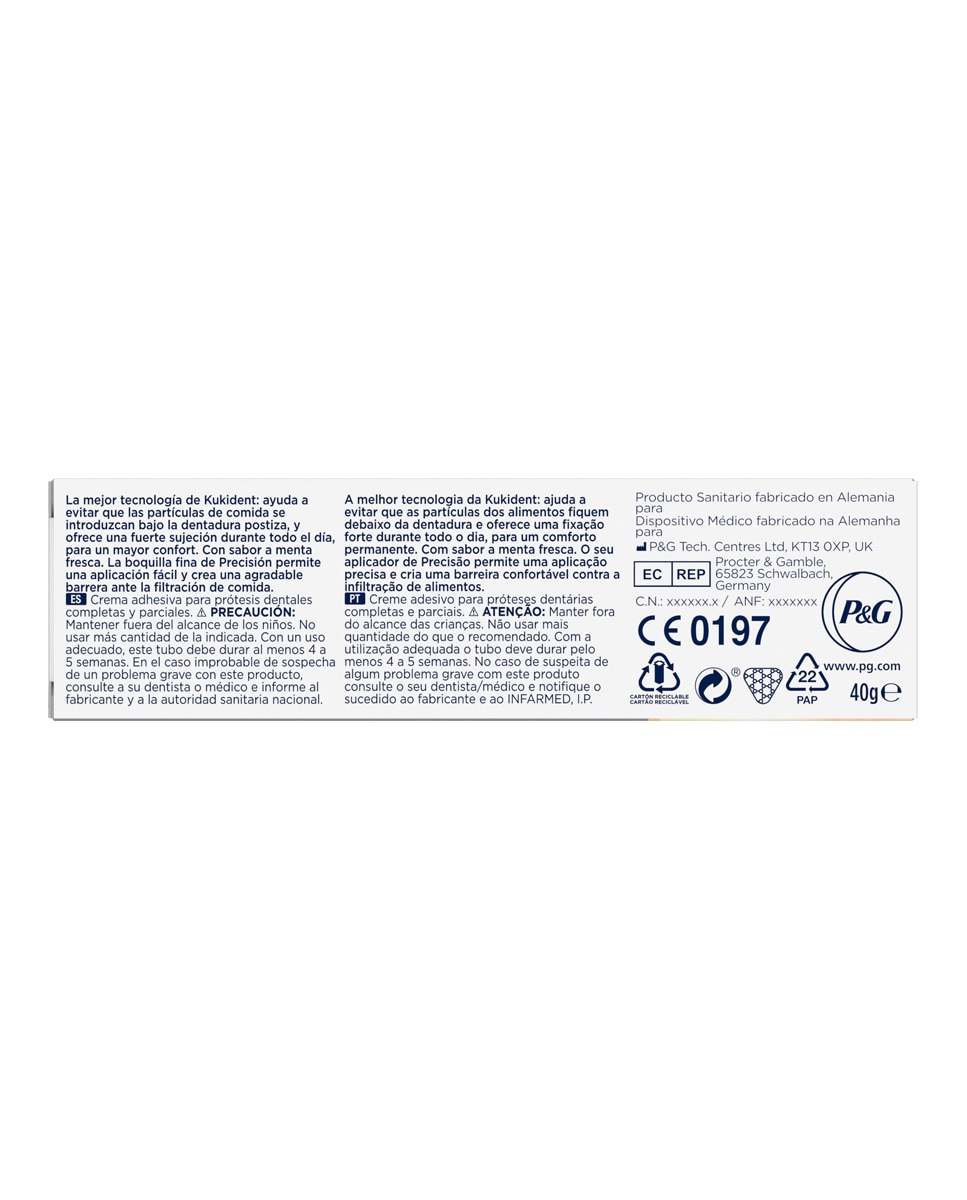 Imagen 4 de Crema Adhesiva Ultimate Expert 40 ml Kukident - 40 ml