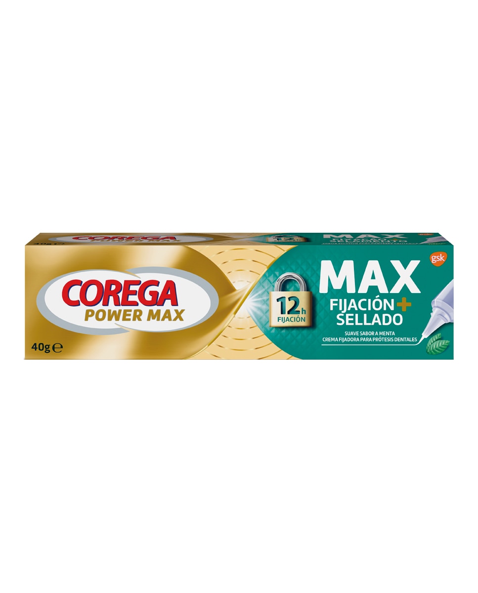 Corega - Crema Fijadora para prótesis dental Max Fijación 40 g Corega.