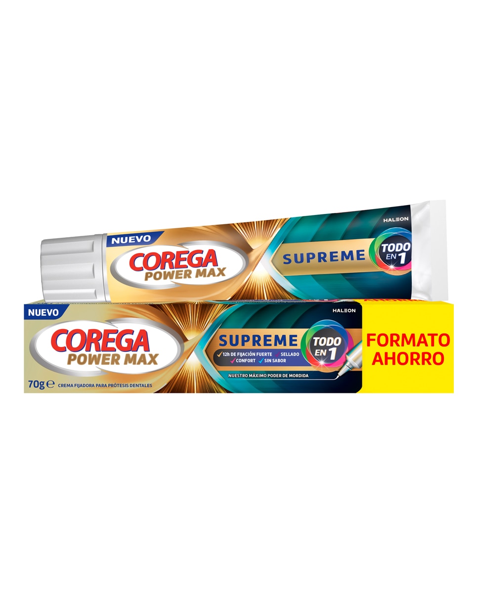 Corega - Crema Fijadora Para Prótesis Dentales Todo en 1 Corega.