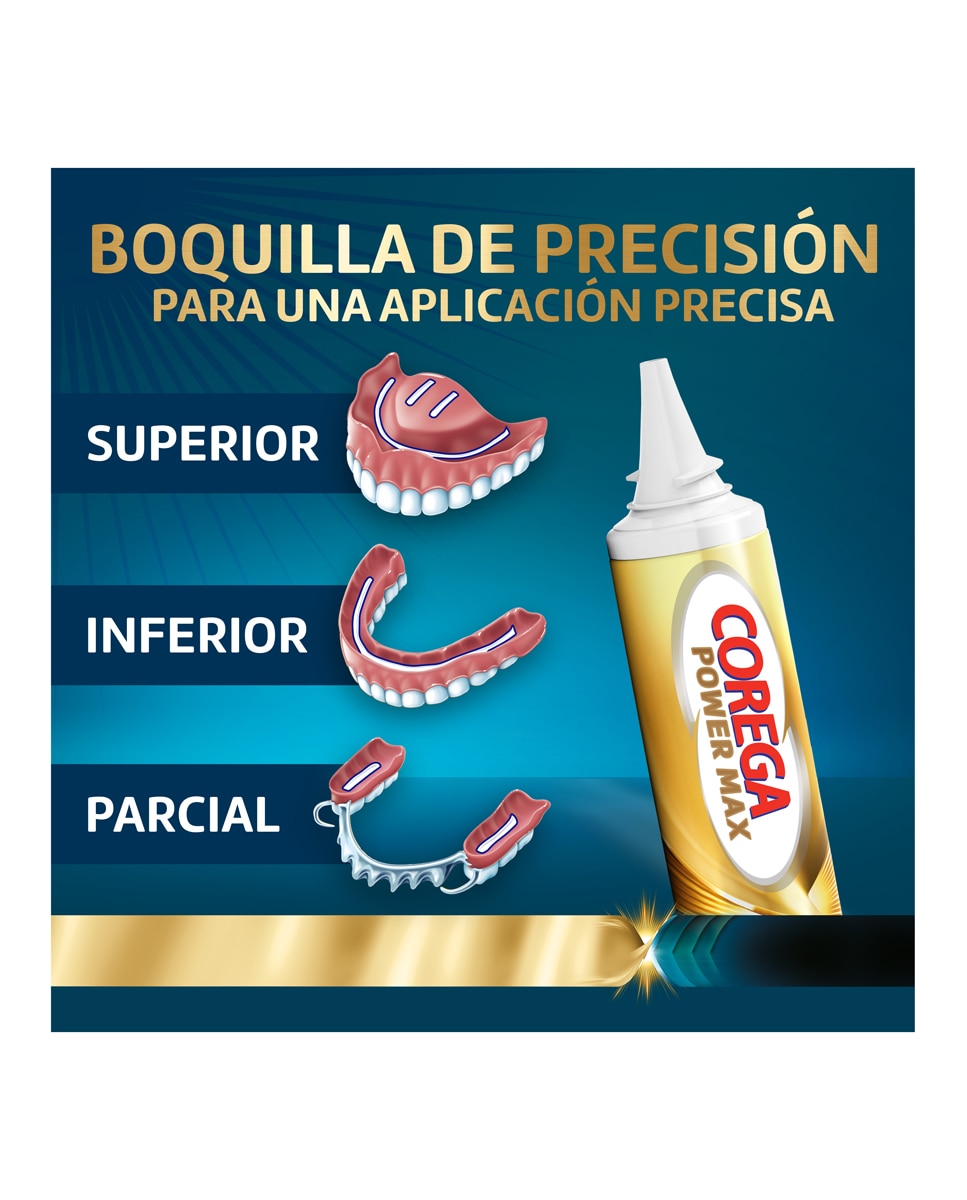 Crema Fijadora Para Prótesis Dentales Todo en 1 Corega - 70 g 2
