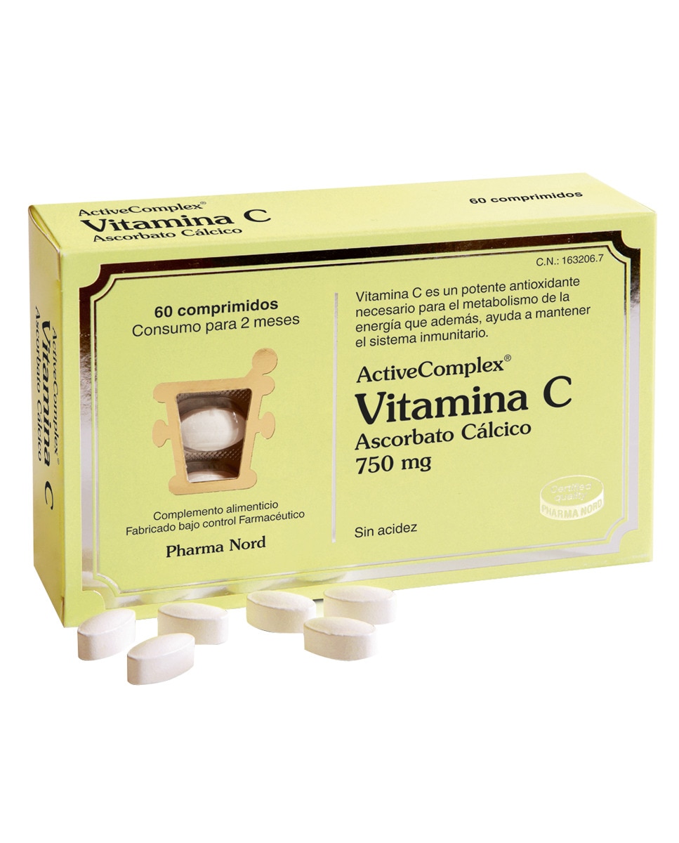 Pharma Nord - Comprimidos ActiveComplex Vitamina C Ascorbato Cálcico Pharma Nord.
