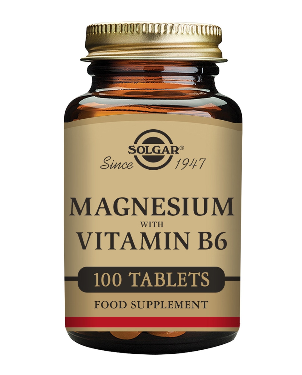 100 Comprimidos Magnesio + Vitamina B6 Solgar 1