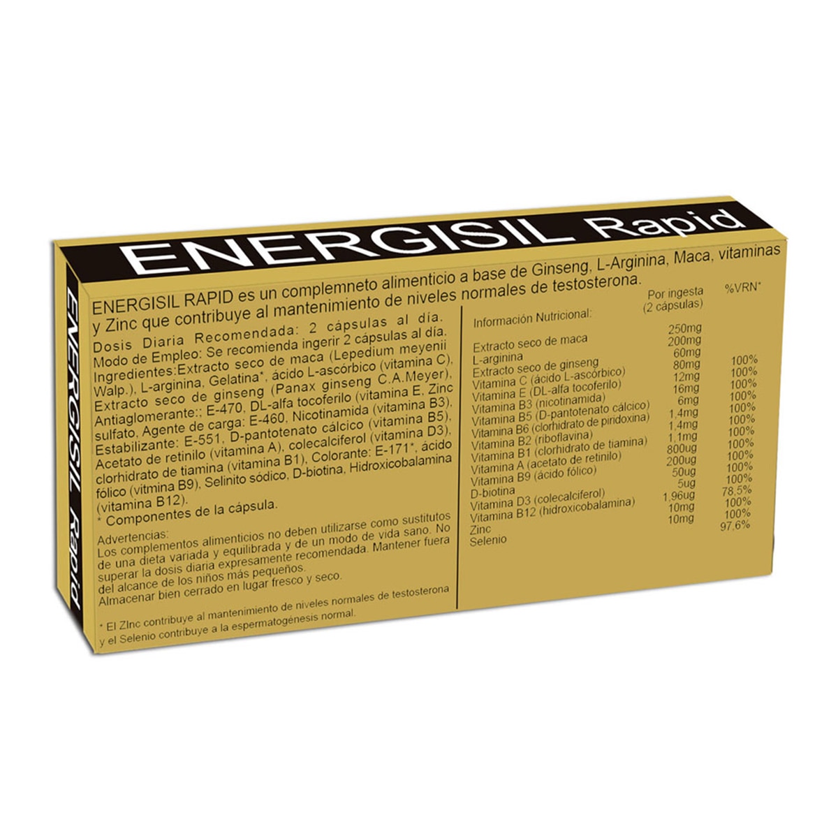 Imagen 2 de 30 Cápsulas Rapid Energisil Pharma Otc