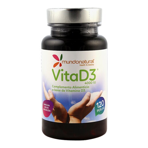Imagen 0 de 120 perlas Vita D3 4000 UI Mundo Natural