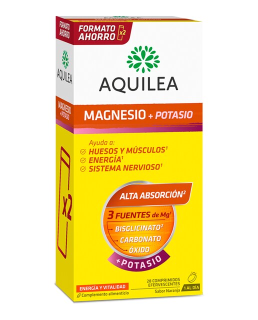 Imagen 0 de Duplo 14 Comprimidos Magnesio + Potasio Aquilea