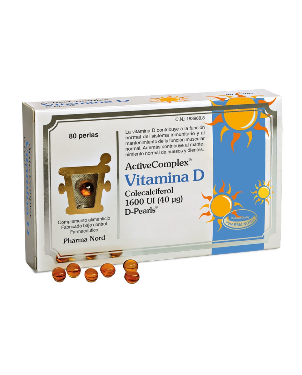 Pharma Nord - 80 Perlas ActiveComplex Vitamina D Pharma Nord.