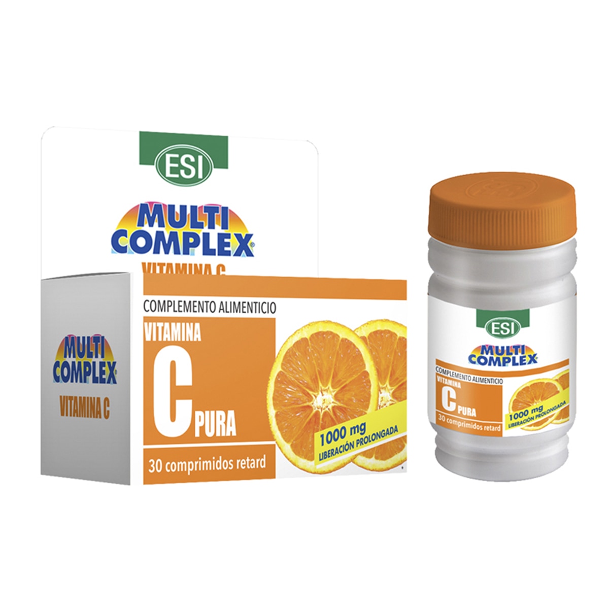 30 Comprimidos Vitamina C Pura 1000 mg Retard ESI 2