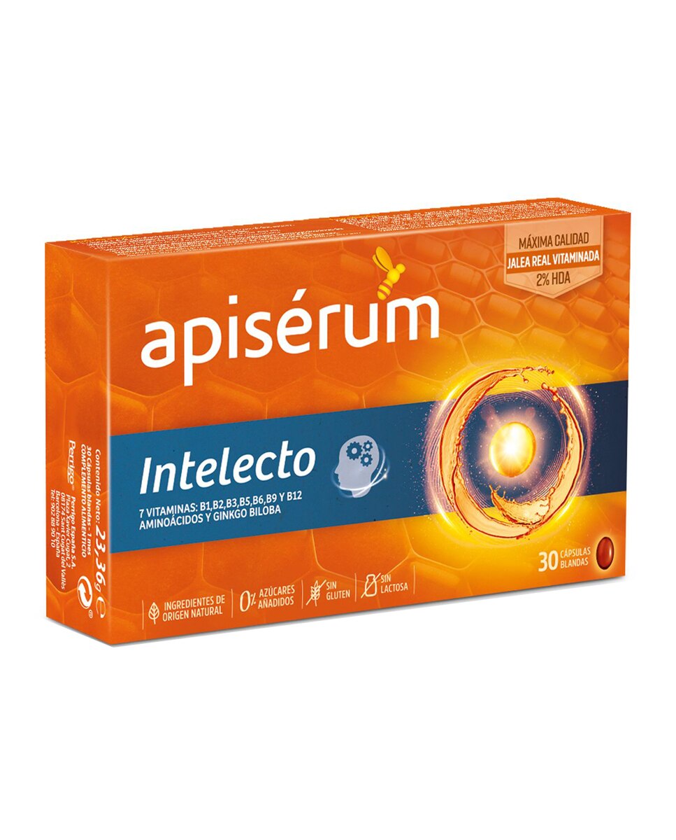 30 Cápsulas blandas Intelecto Apiserum 1