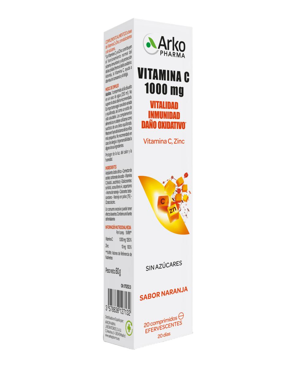 20 comprimidos Vitamina C 1000 mg Arkopharma 1