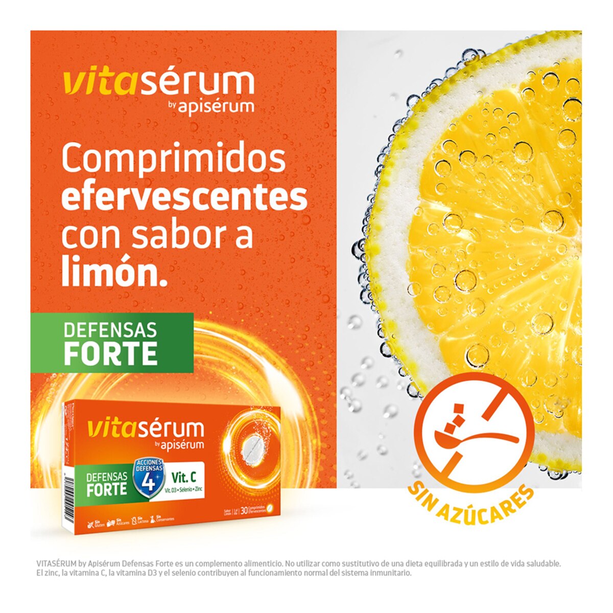 30 Comprimidos Defensas Forte Vitaserum 10