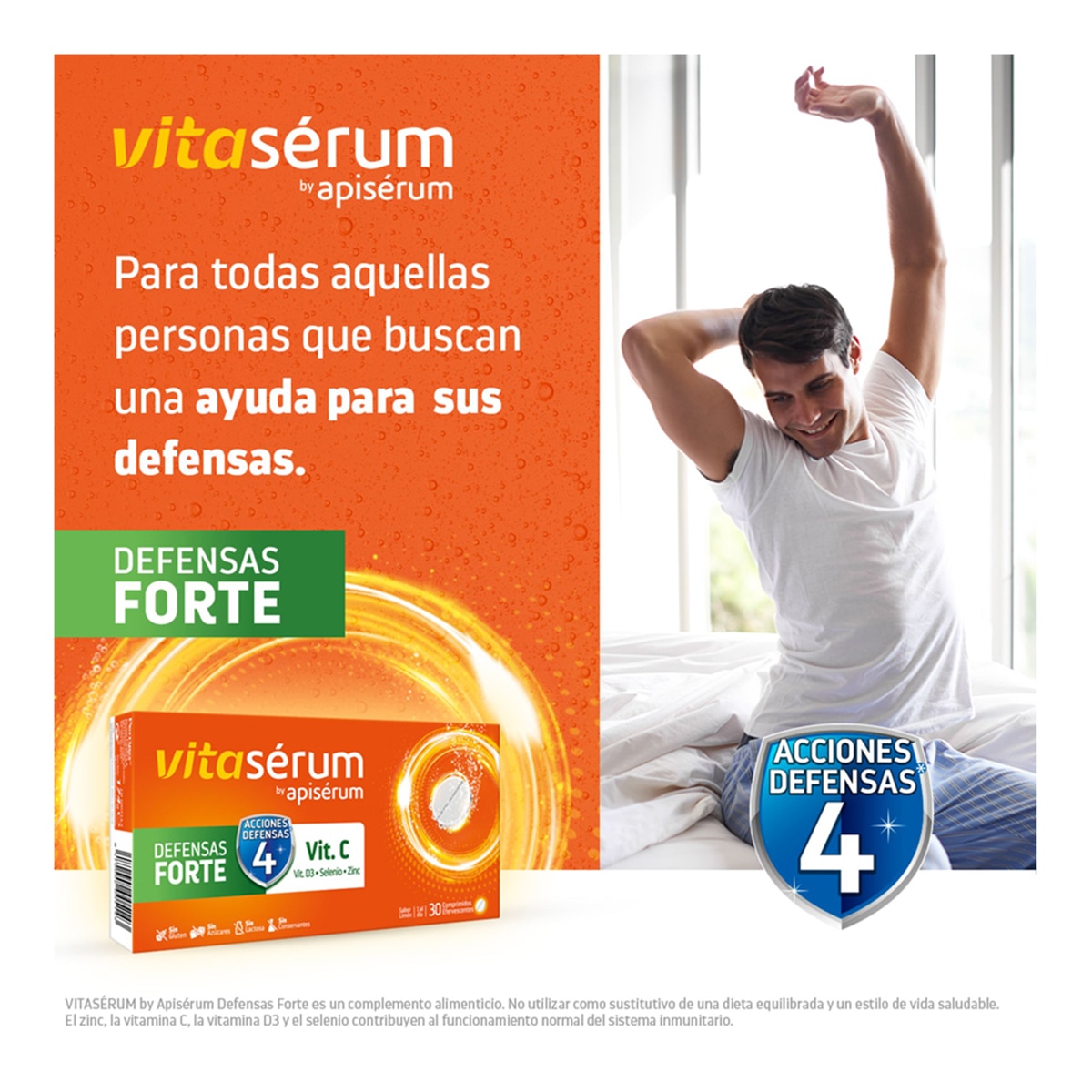 30 Comprimidos Defensas Forte Vitaserum 13